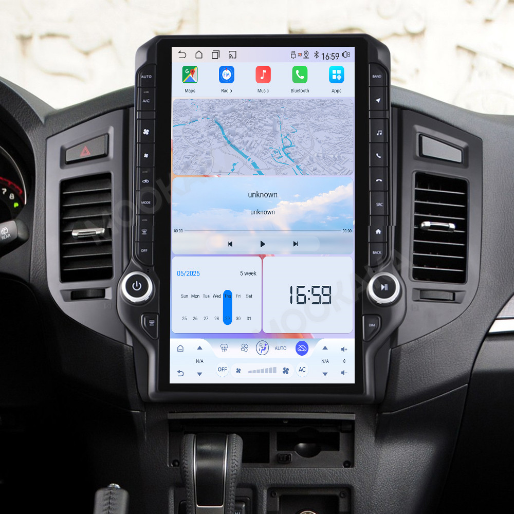Tesla Style Screen Car Radio - 14.5インチスクリーン Android 15.0 8+256GB Qualcomm搭載 三菱パジェロ