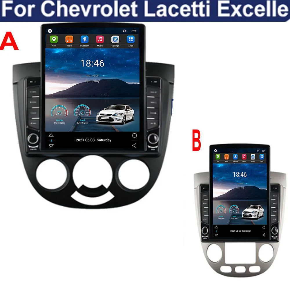 Tesla Style Screen Car Radio - 2DIN Android 14.0 車載ラジオプレーヤー GPSナビゲーション ステレオ