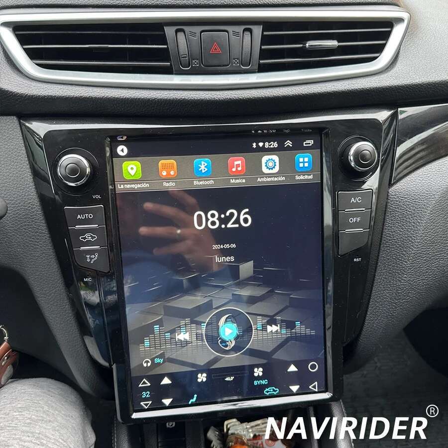 Tesla Style Screen Car Radio - テスラスタイルのカーナビゲーションラジオ,ステレオラジオ,Android 14,日産エクストレイルxtrail t32,qashqai j11 2013-2017, 12.1