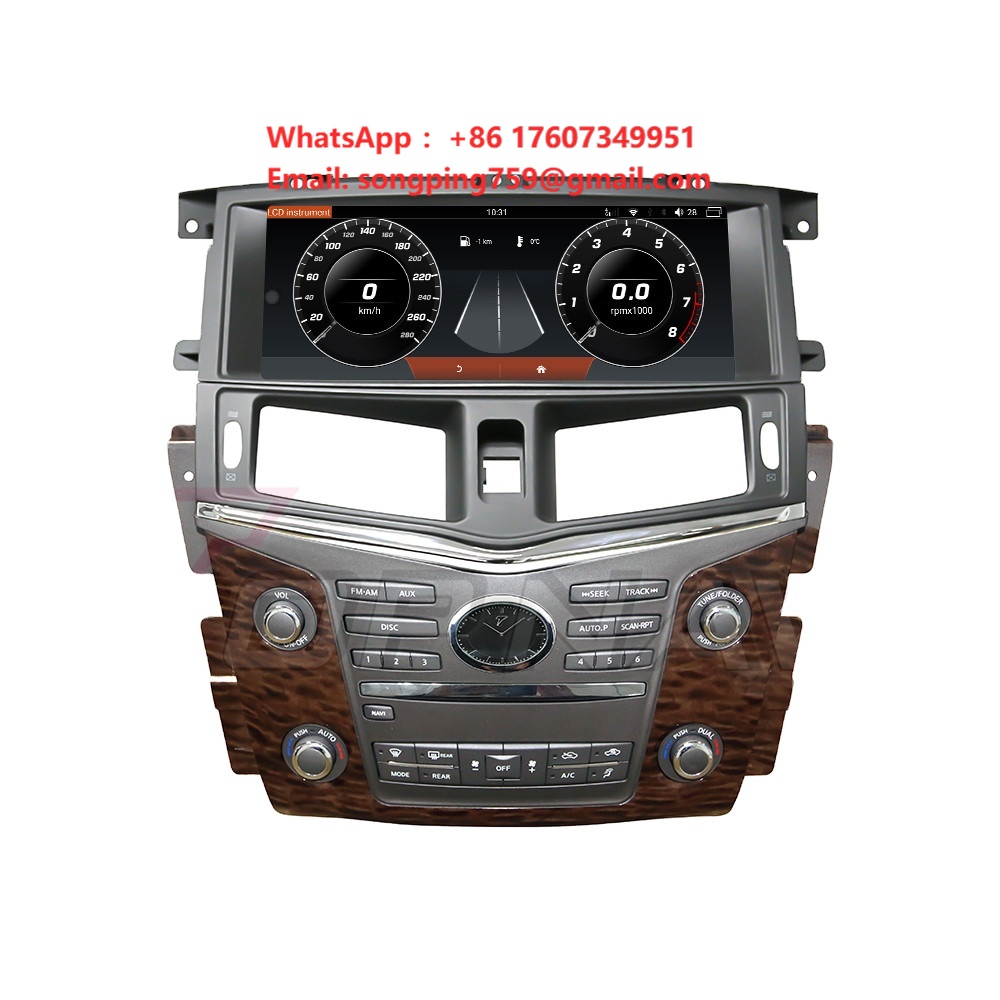 Car Radio Gps Navigation 10 Inch - 日産パトロール2016 2017 2018 2019用 車載アクセサリー カースクリーン12.3インチ