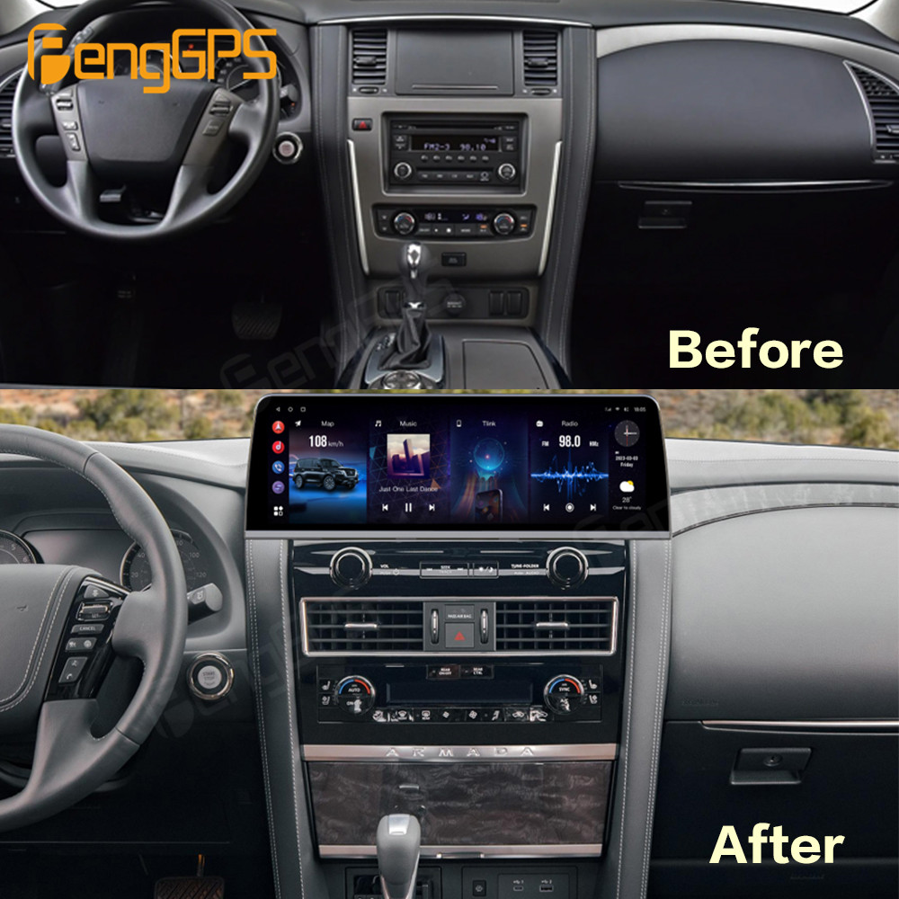 Android Head Unit 7862 Octa Core - 16.9インチ Android 14 日産パトロールY62 2010-2021 アマンダ
