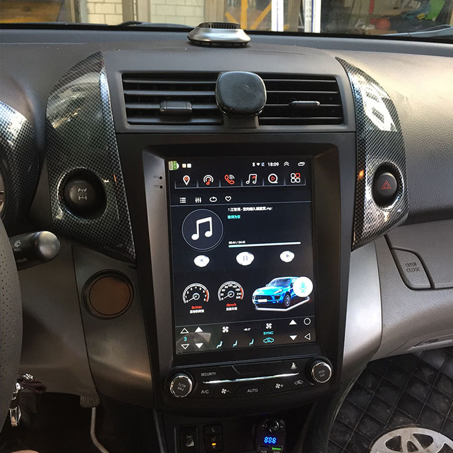 Tesla Style Screen Car Radio - トヨタRAV4 RAV-4 2005-2013用テスラスタイルAndroidカーマルチメディアプレーヤー、ラジオCarplayオーディオGPSナビゲーションステレオヘッドユニット