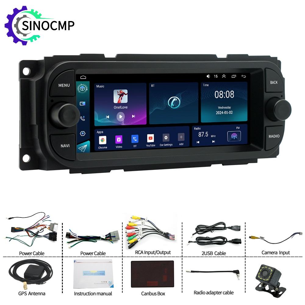 カーステレオラジオ Android 12 ジープ・ダッジ・グ - Car Multimedia Player Carplay Android Auto のレビューと価格
