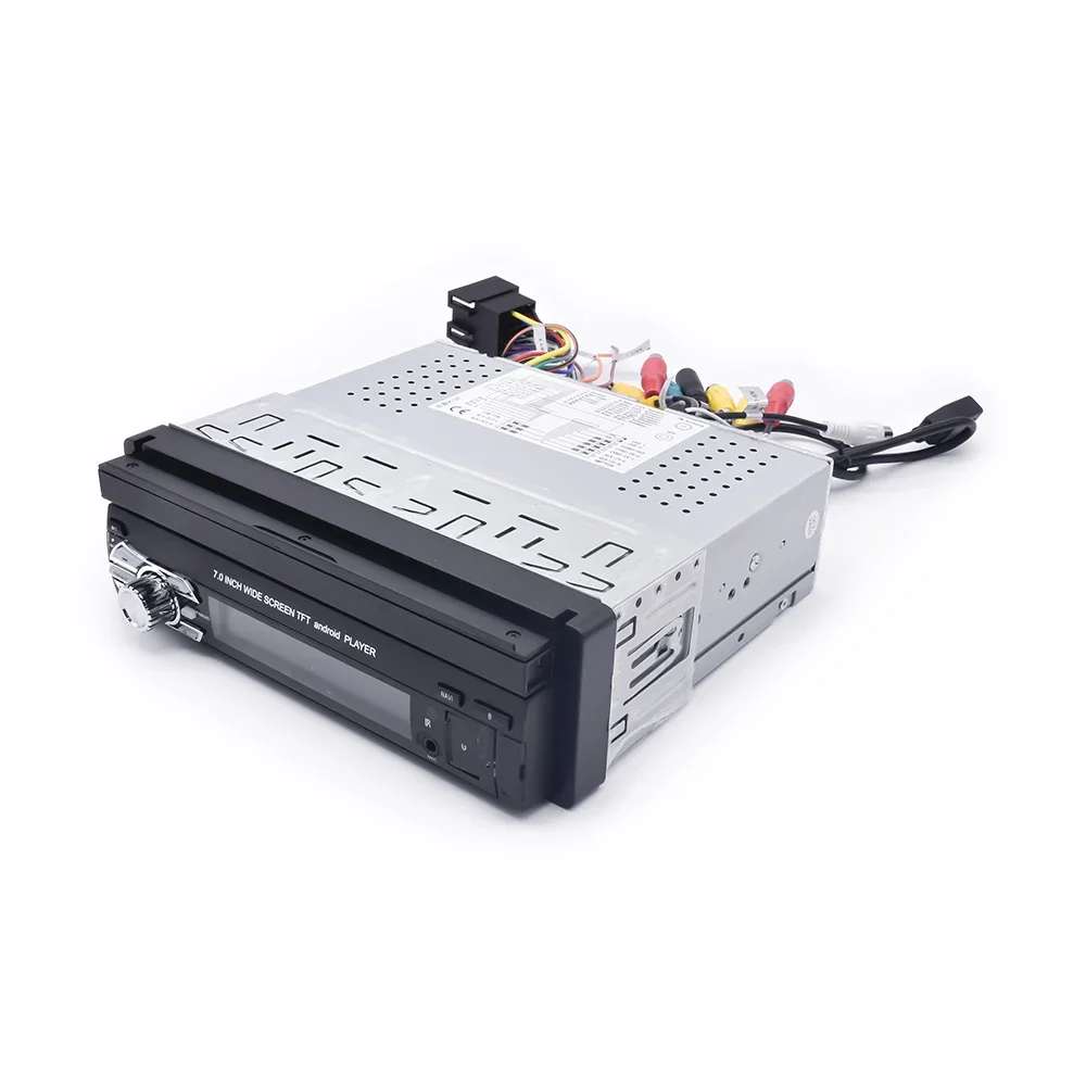 1DINカーナビDVDプレーヤー。7インチの折りたたみ式ディ - Car Radio 1 Din Flip Out Screen のレビューと価格