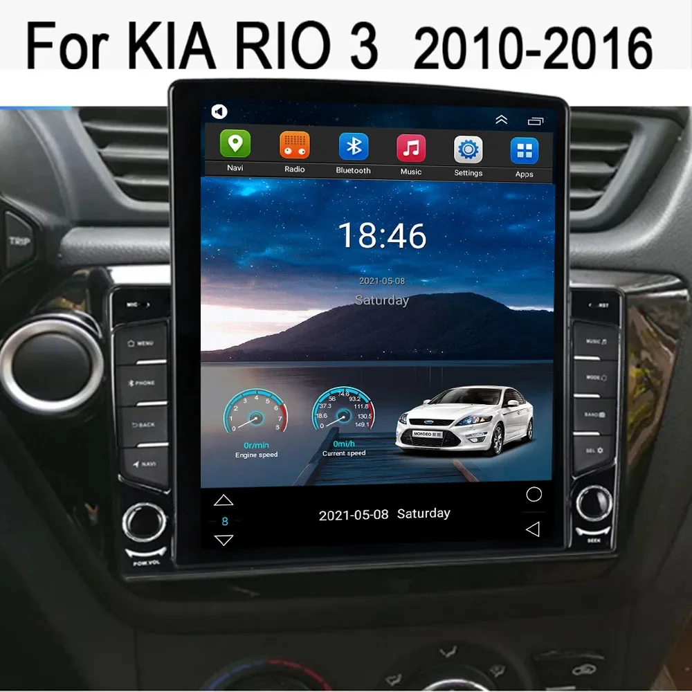 KIA RIO 3（2010年～2016年式）用、テスラ風2 - Tesla Style Screen Car Radio のレビューと価格