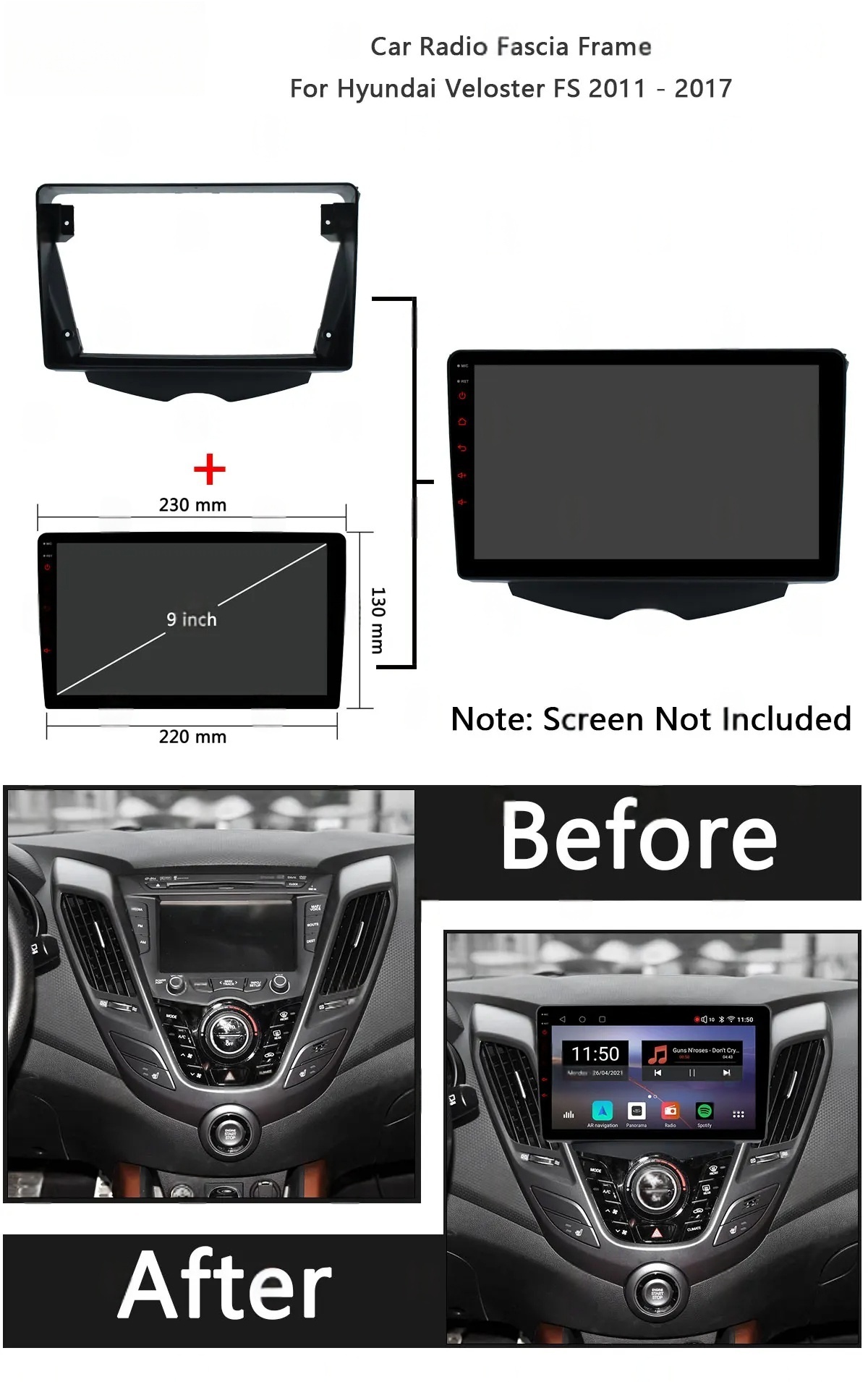 ヒュンダイ ベロスター FS 2011-2017 9インチ  - Car Stereo Canbus Decoder のレビューと価格