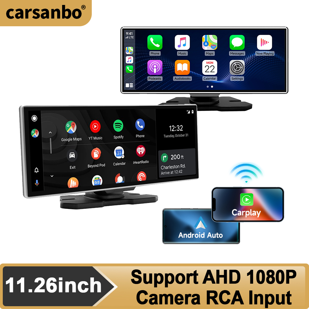 カーサンボ 11.26インチ 車載タッチスクリーン ワイヤレ - Car Multimedia Player Carplay Android Auto のレビューと価格