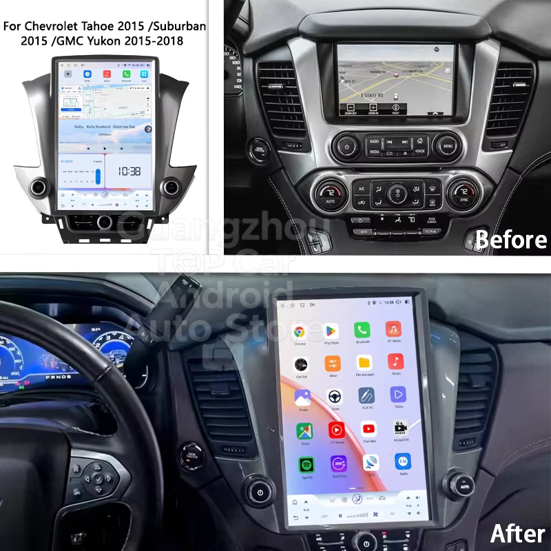14.5インチ画面 Android 13 カーラジオ GPS - Tesla Style Screen Car Radio のレビューと価格