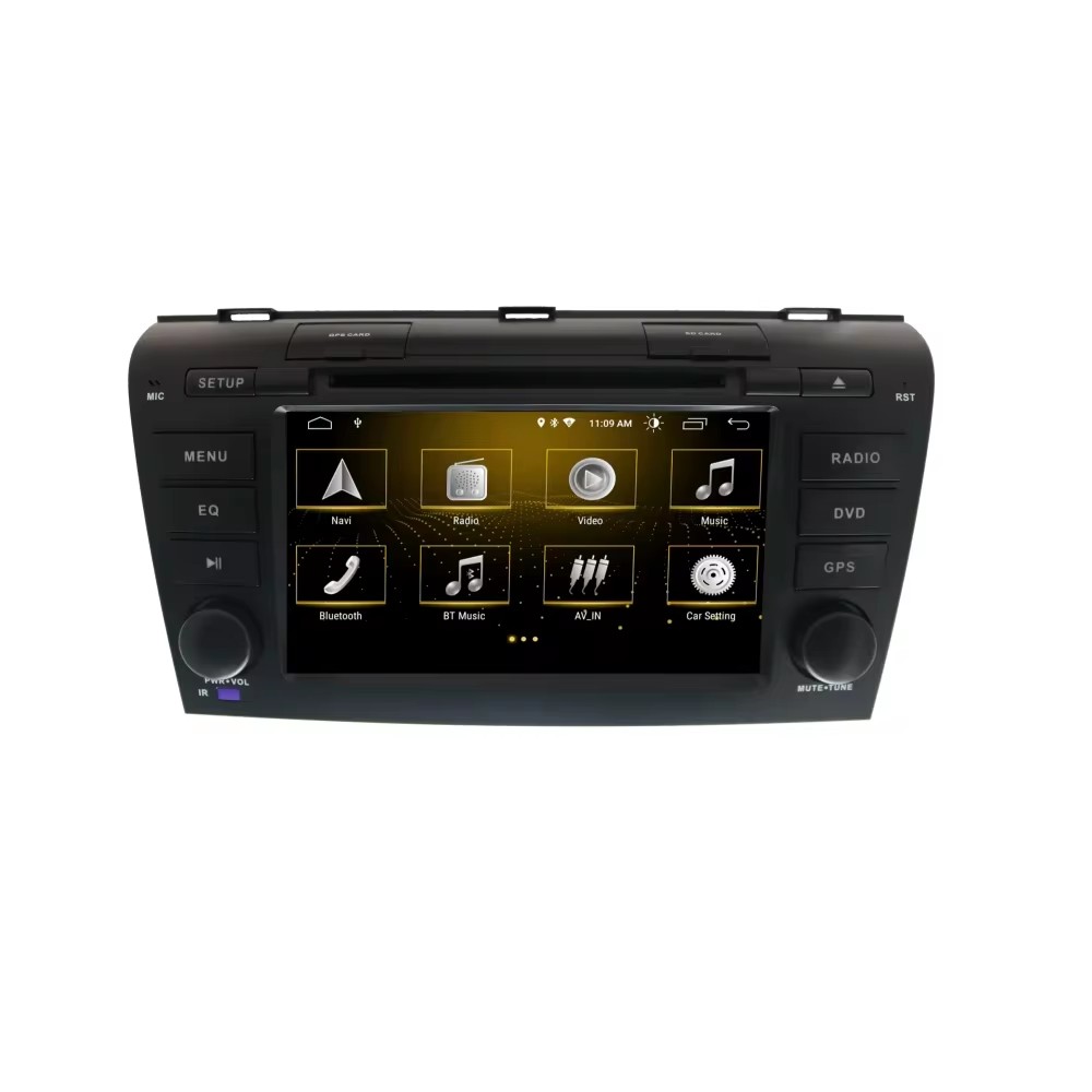 マツダ3（2004-2009）用LCDアンドロイドスクリーン - Car Multimedia Player Carplay Android Auto のレビューと価格