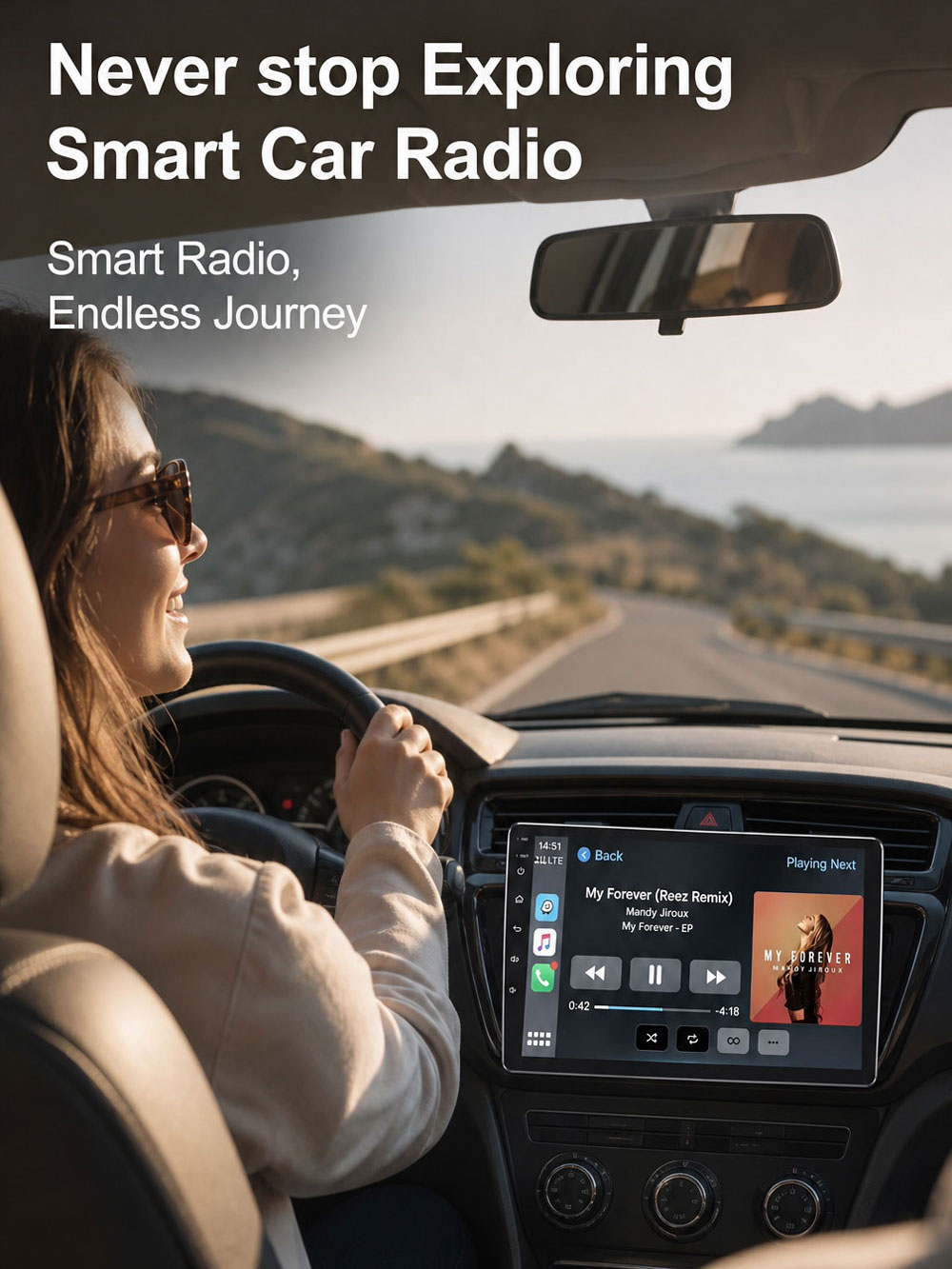 Cortex-A76 オクタコア Android 16 車載 - Car Radio Gps Navigation 10 Inch のレビューと価格
