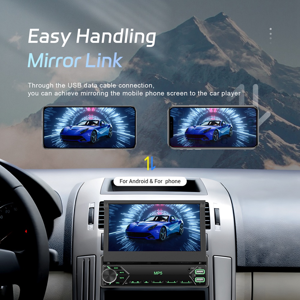 超特価セール！1DINタッチスクリーンカーオーディオ、7イン - Car Radio 1 Din Flip Out Screen のレビューと価格