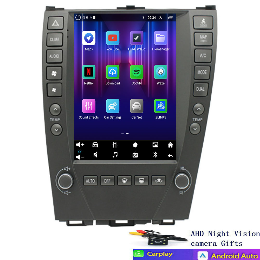 9.7インチAndroid 14カーラジオ レクサスES E - Tesla Style Screen Car Radio のレビューと価格