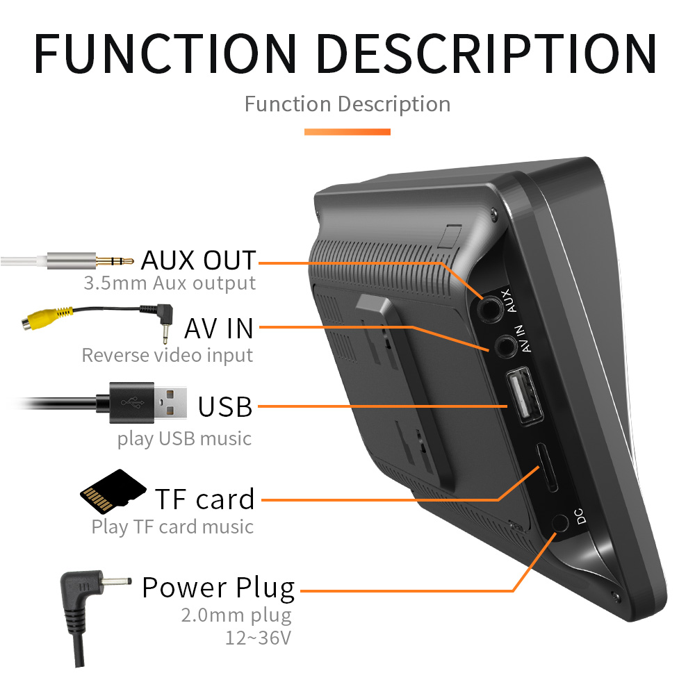 X5300 7インチポータブルワイヤレスCarPlayスクリ - Car Multimedia Player Carplay Android Auto のレビューと価格