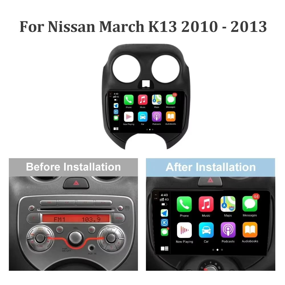 日産マーチMICRA 2010-2013用Android 1 - Android Car Stereo 2 Din 8 Core のレビューと価格
