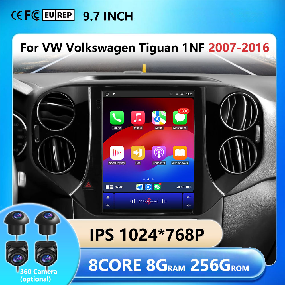 9.7インチ車載マルチメディアプレーヤー VWフォルクスワー - Tesla Style Screen Car Radio のレビューと価格