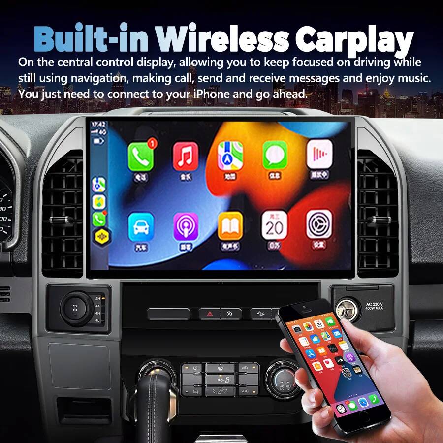 フォード ラプター F150 2015-2019 14.6イ - Car Multimedia Player Carplay Android Auto のレビューと価格