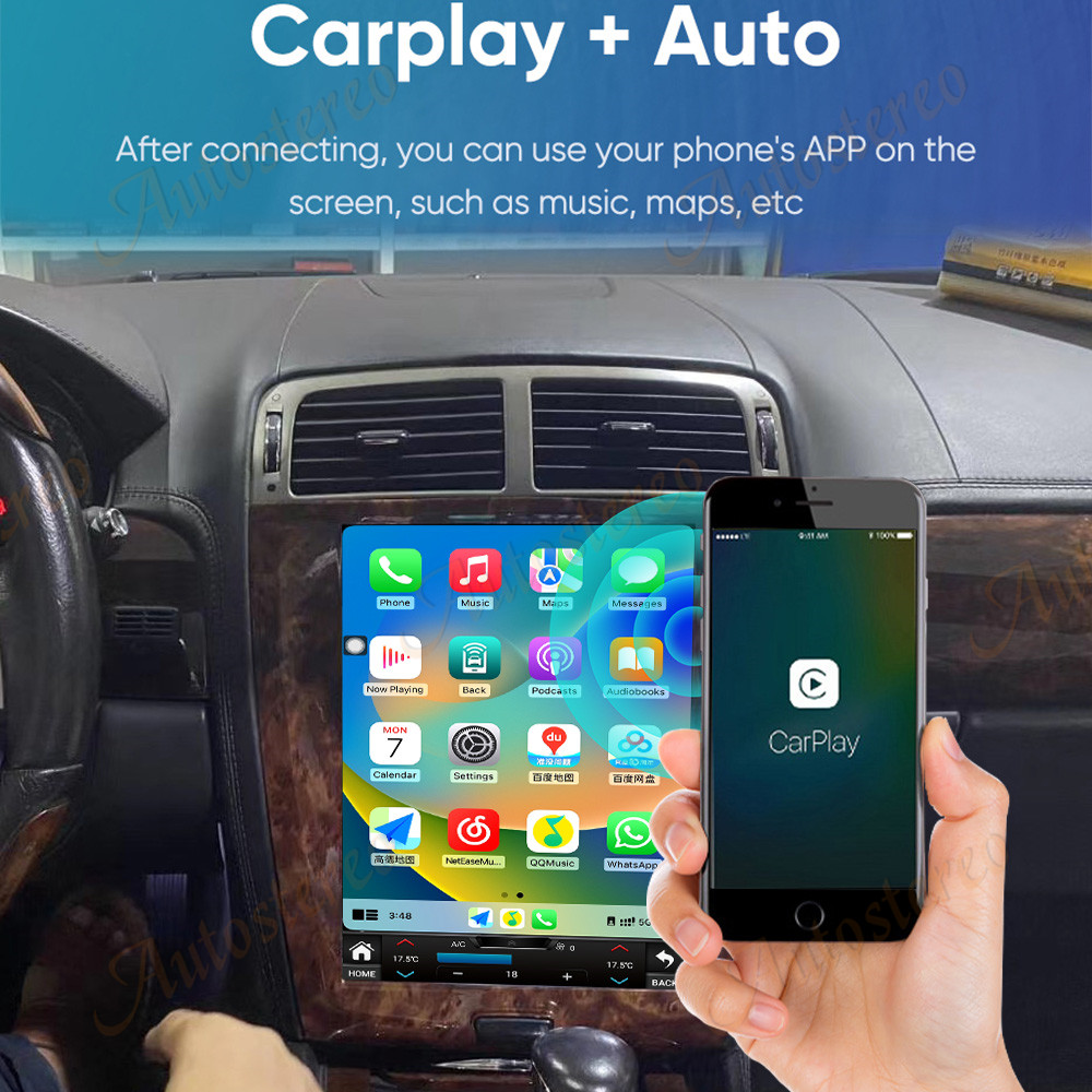 12.1インチCarplay Android 13 ジャガー - Android Head Unit 7862 Octa Core のレビューと価格