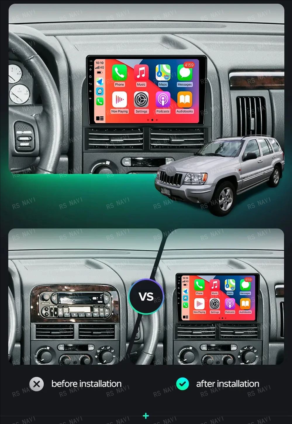 Android 16 Carplay対応 車載ラジオ Jee - Android Car Stereo 2 Din 8 Core のレビューと価格