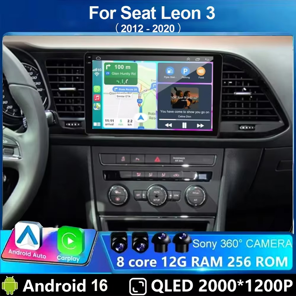 シート・レオン3 MK3（2012年～2020年）用 And - Android Car Stereo 2 Din 8 Core のレビューと価格