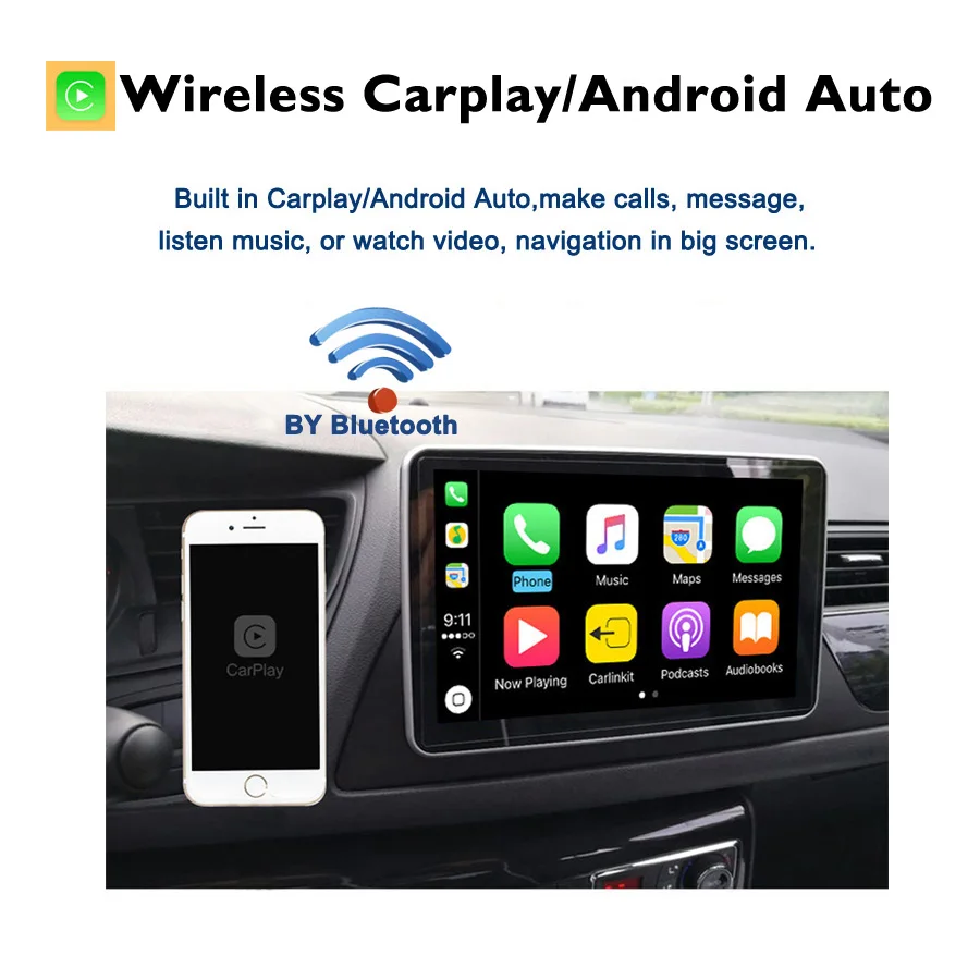 9インチCarPlay Android 8コア 12G+25 - Car Dvd Player Bluetooth Steering Wheel のレビューと価格