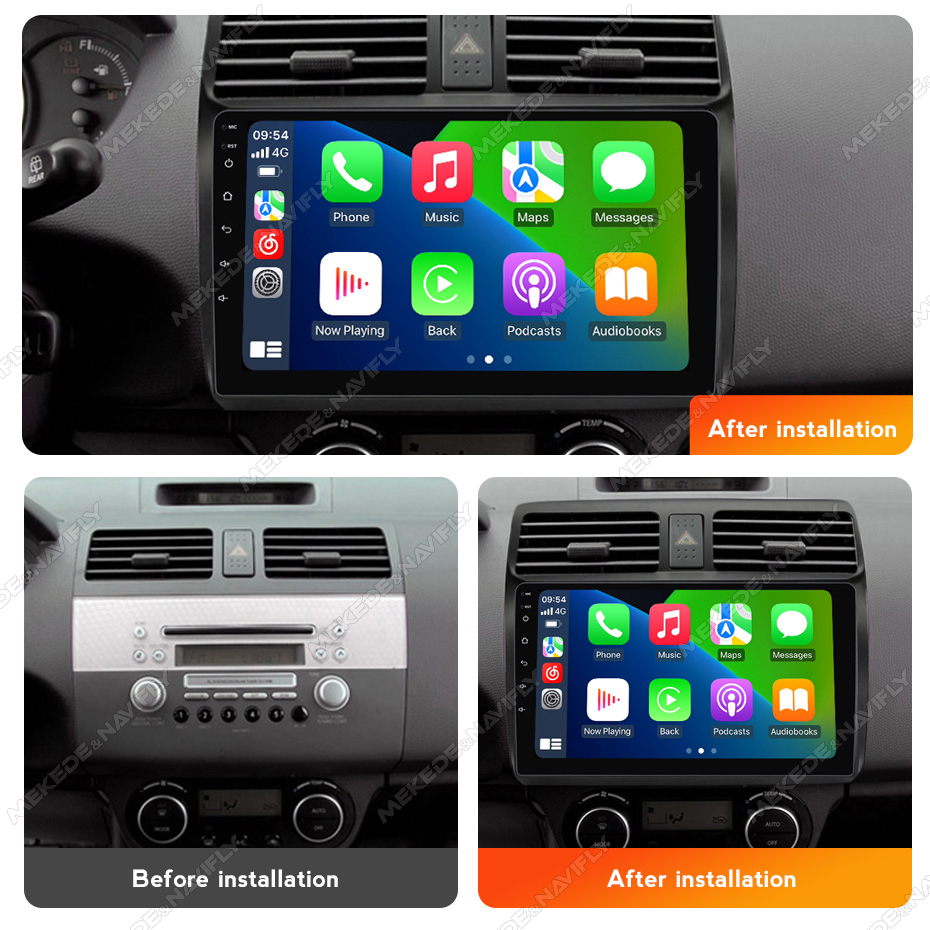 MEKEDE 2 Din ワイヤレス Carplay スズキ - Car Radio Gps Navigation 10 Inch のレビューと価格