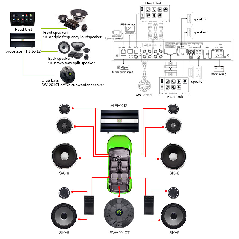 Bluetoothカーオーディオアンプ,10チャンネルDSP - Car Stereo Dsp 8 Channel のレビューと価格
