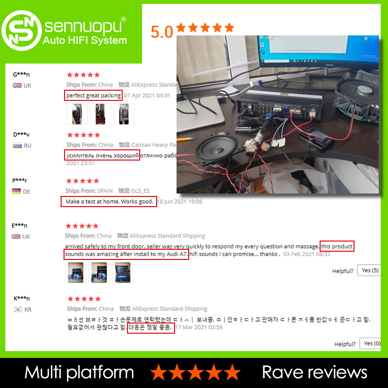 Bluetoothカーオーディオアンプ,10チャンネルDSP - Car Stereo Dsp 8 Channel のレビューと価格