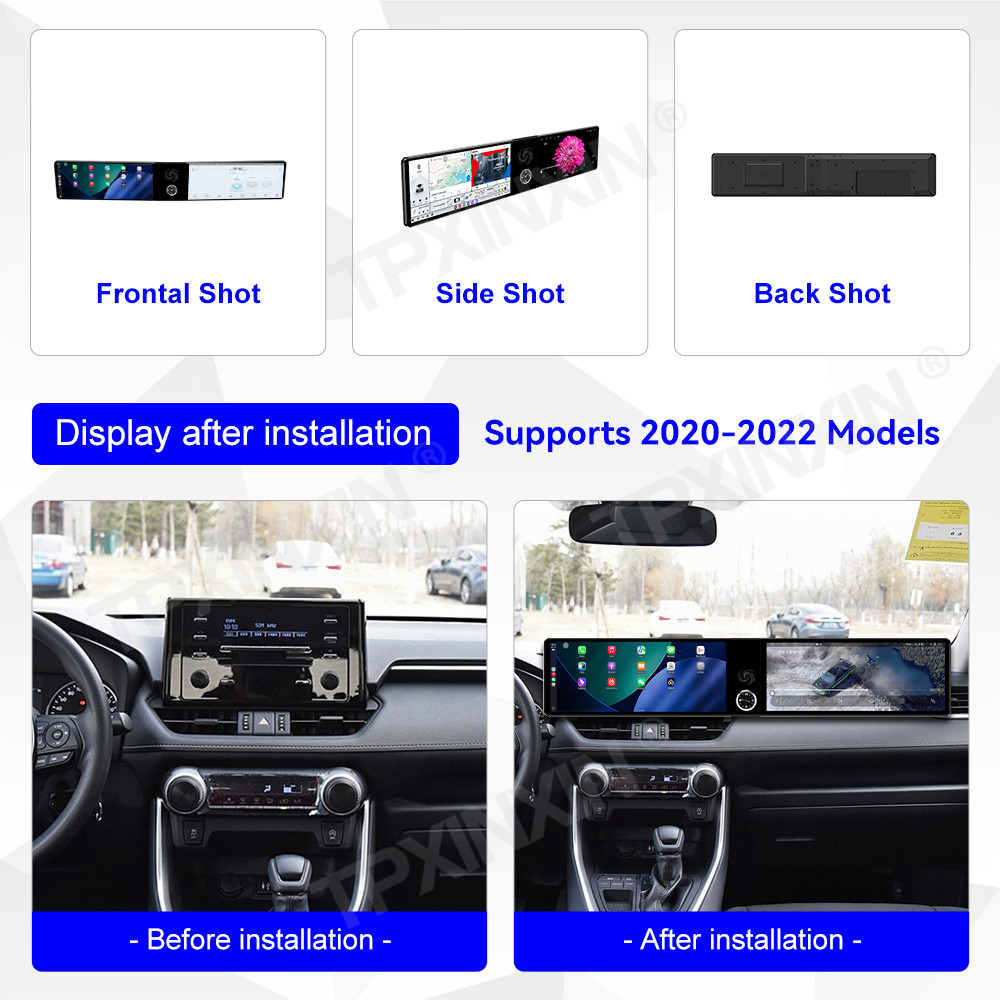 8コアデュアルスクリーンAndroid 13搭載、トヨタRA - Android Auto Head Unit 12.3 Inch のレビューと価格
