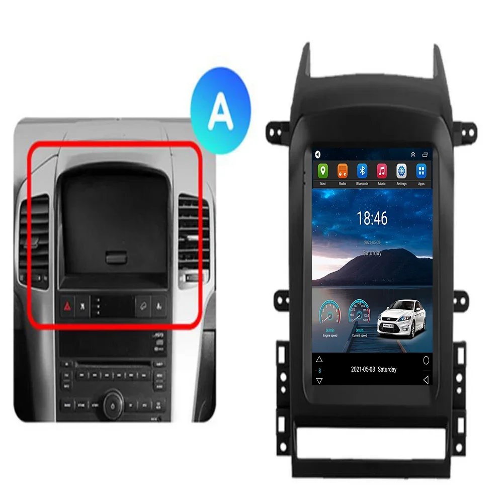 シボレー・キャプティバ（2006年～2012年式）用、2DI - Tesla Style Screen Car Radio のレビューと価格