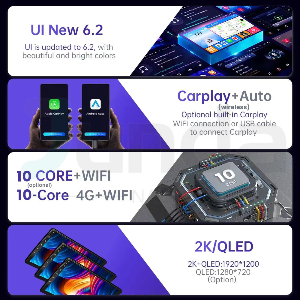 Android 16 2K QLED搭載、ルノー・クリオ2（ - Android Car Stereo 2 Din 8 Core のレビューと価格